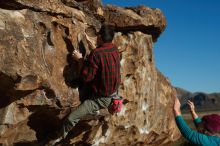 Bouldering in Hueco Tanks on 12/22/2018 with Blue Lizard Climbing and Yoga

Filename: SRM_20181222_0959590.jpg
Aperture: f/4.0
Shutter Speed: 1/1000
Body: Canon EOS-1D Mark II
Lens: Canon EF 50mm f/1.8 II