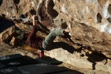 Bouldering in Hueco Tanks on 12/22/2018 with Blue Lizard Climbing and Yoga

Filename: SRM_20181222_1005370.jpg
Aperture: f/4.0
Shutter Speed: 1/800
Body: Canon EOS-1D Mark II
Lens: Canon EF 50mm f/1.8 II