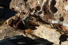 Bouldering in Hueco Tanks on 12/22/2018 with Blue Lizard Climbing and Yoga

Filename: SRM_20181222_1006090.jpg
Aperture: f/4.0
Shutter Speed: 1/800
Body: Canon EOS-1D Mark II
Lens: Canon EF 50mm f/1.8 II