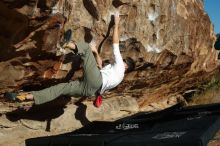 Bouldering in Hueco Tanks on 12/22/2018 with Blue Lizard Climbing and Yoga

Filename: SRM_20181222_1012470.jpg
Aperture: f/4.0
Shutter Speed: 1/1250
Body: Canon EOS-1D Mark II
Lens: Canon EF 50mm f/1.8 II