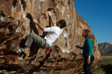 Bouldering in Hueco Tanks on 12/22/2018 with Blue Lizard Climbing and Yoga

Filename: SRM_20181222_1012570.jpg
Aperture: f/4.0
Shutter Speed: 1/1250
Body: Canon EOS-1D Mark II
Lens: Canon EF 50mm f/1.8 II