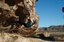 Bouldering in Hueco Tanks on 12/22/2018 with Blue Lizard Climbing and Yoga

Filename: SRM_20181222_1027160.jpg
Aperture: f/4.0
Shutter Speed: 1/800
Body: Canon EOS-1D Mark II
Lens: Canon EF 50mm f/1.8 II