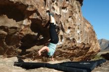 Bouldering in Hueco Tanks on 12/22/2018 with Blue Lizard Climbing and Yoga

Filename: SRM_20181222_1031130.jpg
Aperture: f/4.0
Shutter Speed: 1/640
Body: Canon EOS-1D Mark II
Lens: Canon EF 50mm f/1.8 II