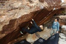 Bouldering in Hueco Tanks on 12/22/2018 with Blue Lizard Climbing and Yoga

Filename: SRM_20181222_1057530.jpg
Aperture: f/4.0
Shutter Speed: 1/400
Body: Canon EOS-1D Mark II
Lens: Canon EF 16-35mm f/2.8 L