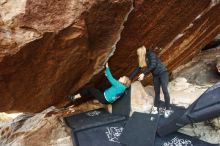 Bouldering in Hueco Tanks on 12/22/2018 with Blue Lizard Climbing and Yoga

Filename: SRM_20181222_1102150.jpg
Aperture: f/4.0
Shutter Speed: 1/100
Body: Canon EOS-1D Mark II
Lens: Canon EF 16-35mm f/2.8 L