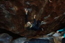 Bouldering in Hueco Tanks on 12/22/2018 with Blue Lizard Climbing and Yoga

Filename: SRM_20181222_1123381.jpg
Aperture: f/2.8
Shutter Speed: 1/160
Body: Canon EOS-1D Mark II
Lens: Canon EF 16-35mm f/2.8 L