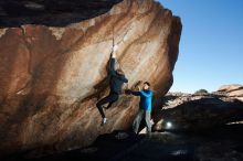 Bouldering in Hueco Tanks on 12/22/2018 with Blue Lizard Climbing and Yoga

Filename: SRM_20181222_1243320.jpg
Aperture: f/5.6
Shutter Speed: 1/250
Body: Canon EOS-1D Mark II
Lens: Canon EF 16-35mm f/2.8 L