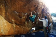 Bouldering in Hueco Tanks on 12/22/2018 with Blue Lizard Climbing and Yoga

Filename: SRM_20181222_1442280.jpg
Aperture: f/4.0
Shutter Speed: 1/160
Body: Canon EOS-1D Mark II
Lens: Canon EF 16-35mm f/2.8 L