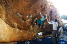 Bouldering in Hueco Tanks on 12/22/2018 with Blue Lizard Climbing and Yoga

Filename: SRM_20181222_1442330.jpg
Aperture: f/4.0
Shutter Speed: 1/125
Body: Canon EOS-1D Mark II
Lens: Canon EF 16-35mm f/2.8 L