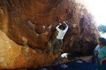 Bouldering in Hueco Tanks on 12/22/2018 with Blue Lizard Climbing and Yoga

Filename: SRM_20181222_1444220.jpg
Aperture: f/4.0
Shutter Speed: 1/160
Body: Canon EOS-1D Mark II
Lens: Canon EF 16-35mm f/2.8 L