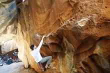 Bouldering in Hueco Tanks on 12/22/2018 with Blue Lizard Climbing and Yoga

Filename: SRM_20181222_1449120.jpg
Aperture: f/4.0
Shutter Speed: 1/80
Body: Canon EOS-1D Mark II
Lens: Canon EF 16-35mm f/2.8 L