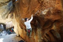 Bouldering in Hueco Tanks on 12/22/2018 with Blue Lizard Climbing and Yoga

Filename: SRM_20181222_1449190.jpg
Aperture: f/4.0
Shutter Speed: 1/125
Body: Canon EOS-1D Mark II
Lens: Canon EF 16-35mm f/2.8 L