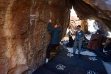 Bouldering in Hueco Tanks on 12/22/2018 with Blue Lizard Climbing and Yoga

Filename: SRM_20181222_1555410.jpg
Aperture: f/4.0
Shutter Speed: 1/125
Body: Canon EOS-1D Mark II
Lens: Canon EF 16-35mm f/2.8 L