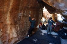 Bouldering in Hueco Tanks on 12/22/2018 with Blue Lizard Climbing and Yoga

Filename: SRM_20181222_1558160.jpg
Aperture: f/4.0
Shutter Speed: 1/125
Body: Canon EOS-1D Mark II
Lens: Canon EF 16-35mm f/2.8 L