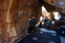 Bouldering in Hueco Tanks on 12/22/2018 with Blue Lizard Climbing and Yoga

Filename: SRM_20181222_1600280.jpg
Aperture: f/4.0
Shutter Speed: 1/125
Body: Canon EOS-1D Mark II
Lens: Canon EF 16-35mm f/2.8 L