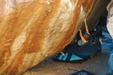 Bouldering in Hueco Tanks on 12/22/2018 with Blue Lizard Climbing and Yoga

Filename: SRM_20181222_1731030.jpg
Aperture: f/2.8
Shutter Speed: 1/250
Body: Canon EOS-1D Mark II
Lens: Canon EF 50mm f/1.8 II