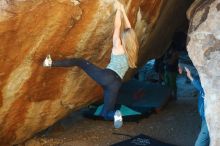 Bouldering in Hueco Tanks on 12/22/2018 with Blue Lizard Climbing and Yoga

Filename: SRM_20181222_1731201.jpg
Aperture: f/2.8
Shutter Speed: 1/320
Body: Canon EOS-1D Mark II
Lens: Canon EF 50mm f/1.8 II