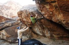 Bouldering in Hueco Tanks on 12/23/2018 with Blue Lizard Climbing and Yoga

Filename: SRM_20181223_1036060.jpg
Aperture: f/4.0
Shutter Speed: 1/320
Body: Canon EOS-1D Mark II
Lens: Canon EF 16-35mm f/2.8 L