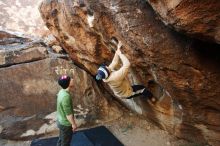 Bouldering in Hueco Tanks on 12/23/2018 with Blue Lizard Climbing and Yoga

Filename: SRM_20181223_1038000.jpg
Aperture: f/4.0
Shutter Speed: 1/200
Body: Canon EOS-1D Mark II
Lens: Canon EF 16-35mm f/2.8 L