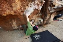 Bouldering in Hueco Tanks on 12/23/2018 with Blue Lizard Climbing and Yoga

Filename: SRM_20181223_1041290.jpg
Aperture: f/4.0
Shutter Speed: 1/250
Body: Canon EOS-1D Mark II
Lens: Canon EF 16-35mm f/2.8 L