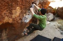 Bouldering in Hueco Tanks on 12/23/2018 with Blue Lizard Climbing and Yoga

Filename: SRM_20181223_1041370.jpg
Aperture: f/4.0
Shutter Speed: 1/320
Body: Canon EOS-1D Mark II
Lens: Canon EF 16-35mm f/2.8 L