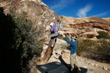 Bouldering in Hueco Tanks on 12/23/2018 with Blue Lizard Climbing and Yoga

Filename: SRM_20181223_1044410.jpg
Aperture: f/4.0
Shutter Speed: 1/1600
Body: Canon EOS-1D Mark II
Lens: Canon EF 16-35mm f/2.8 L