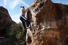 Bouldering in Hueco Tanks on 12/23/2018 with Blue Lizard Climbing and Yoga

Filename: SRM_20181223_1049400.jpg
Aperture: f/5.6
Shutter Speed: 1/400
Body: Canon EOS-1D Mark II
Lens: Canon EF 16-35mm f/2.8 L