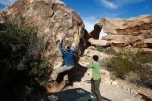 Bouldering in Hueco Tanks on 12/23/2018 with Blue Lizard Climbing and Yoga

Filename: SRM_20181223_1051090.jpg
Aperture: f/5.6
Shutter Speed: 1/500
Body: Canon EOS-1D Mark II
Lens: Canon EF 16-35mm f/2.8 L