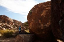 Bouldering in Hueco Tanks on 12/23/2018 with Blue Lizard Climbing and Yoga

Filename: SRM_20181223_1055090.jpg
Aperture: f/8.0
Shutter Speed: 1/400
Body: Canon EOS-1D Mark II
Lens: Canon EF 16-35mm f/2.8 L