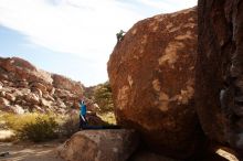Bouldering in Hueco Tanks on 12/23/2018 with Blue Lizard Climbing and Yoga

Filename: SRM_20181223_1055450.jpg
Aperture: f/8.0
Shutter Speed: 1/320
Body: Canon EOS-1D Mark II
Lens: Canon EF 16-35mm f/2.8 L