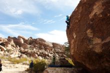 Bouldering in Hueco Tanks on 12/23/2018 with Blue Lizard Climbing and Yoga

Filename: SRM_20181223_1101470.jpg
Aperture: f/5.6
Shutter Speed: 1/500
Body: Canon EOS-1D Mark II
Lens: Canon EF 16-35mm f/2.8 L