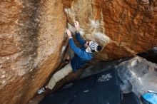 Bouldering in Hueco Tanks on 12/23/2018 with Blue Lizard Climbing and Yoga

Filename: SRM_20181223_1106030.jpg
Aperture: f/4.5
Shutter Speed: 1/320
Body: Canon EOS-1D Mark II
Lens: Canon EF 16-35mm f/2.8 L