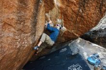 Bouldering in Hueco Tanks on 12/23/2018 with Blue Lizard Climbing and Yoga

Filename: SRM_20181223_1116271.jpg
Aperture: f/4.5
Shutter Speed: 1/250
Body: Canon EOS-1D Mark II
Lens: Canon EF 16-35mm f/2.8 L