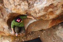 Bouldering in Hueco Tanks on 12/23/2018 with Blue Lizard Climbing and Yoga

Filename: SRM_20181223_1117130.jpg
Aperture: f/5.6
Shutter Speed: 1/200
Body: Canon EOS-1D Mark II
Lens: Canon EF 16-35mm f/2.8 L