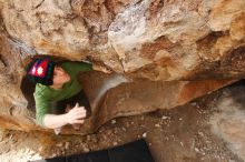 Bouldering in Hueco Tanks on 12/23/2018 with Blue Lizard Climbing and Yoga

Filename: SRM_20181223_1117180.jpg
Aperture: f/5.6
Shutter Speed: 1/250
Body: Canon EOS-1D Mark II
Lens: Canon EF 16-35mm f/2.8 L