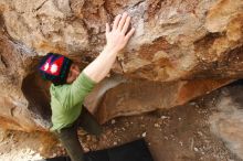 Bouldering in Hueco Tanks on 12/23/2018 with Blue Lizard Climbing and Yoga

Filename: SRM_20181223_1117181.jpg
Aperture: f/5.6
Shutter Speed: 1/250
Body: Canon EOS-1D Mark II
Lens: Canon EF 16-35mm f/2.8 L