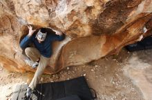 Bouldering in Hueco Tanks on 12/23/2018 with Blue Lizard Climbing and Yoga

Filename: SRM_20181223_1118200.jpg
Aperture: f/5.6
Shutter Speed: 1/160
Body: Canon EOS-1D Mark II
Lens: Canon EF 16-35mm f/2.8 L