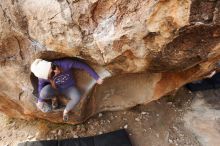 Bouldering in Hueco Tanks on 12/23/2018 with Blue Lizard Climbing and Yoga

Filename: SRM_20181223_1120240.jpg
Aperture: f/5.6
Shutter Speed: 1/200
Body: Canon EOS-1D Mark II
Lens: Canon EF 16-35mm f/2.8 L