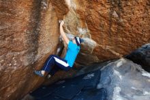 Bouldering in Hueco Tanks on 12/23/2018 with Blue Lizard Climbing and Yoga

Filename: SRM_20181223_1122510.jpg
Aperture: f/4.0
Shutter Speed: 1/250
Body: Canon EOS-1D Mark II
Lens: Canon EF 16-35mm f/2.8 L