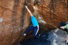 Bouldering in Hueco Tanks on 12/23/2018 with Blue Lizard Climbing and Yoga

Filename: SRM_20181223_1123000.jpg
Aperture: f/4.0
Shutter Speed: 1/250
Body: Canon EOS-1D Mark II
Lens: Canon EF 16-35mm f/2.8 L