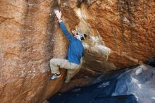 Bouldering in Hueco Tanks on 12/23/2018 with Blue Lizard Climbing and Yoga

Filename: SRM_20181223_1128330.jpg
Aperture: f/4.0
Shutter Speed: 1/250
Body: Canon EOS-1D Mark II
Lens: Canon EF 16-35mm f/2.8 L