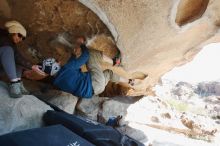 Bouldering in Hueco Tanks on 12/23/2018 with Blue Lizard Climbing and Yoga

Filename: SRM_20181223_1211560.jpg
Aperture: f/5.6
Shutter Speed: 1/200
Body: Canon EOS-1D Mark II
Lens: Canon EF 16-35mm f/2.8 L