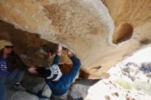 Bouldering in Hueco Tanks on 12/23/2018 with Blue Lizard Climbing and Yoga

Filename: SRM_20181223_1212060.jpg
Aperture: f/5.6
Shutter Speed: 1/250
Body: Canon EOS-1D Mark II
Lens: Canon EF 16-35mm f/2.8 L