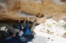 Bouldering in Hueco Tanks on 12/23/2018 with Blue Lizard Climbing and Yoga

Filename: SRM_20181223_1212220.jpg
Aperture: f/5.6
Shutter Speed: 1/320
Body: Canon EOS-1D Mark II
Lens: Canon EF 16-35mm f/2.8 L