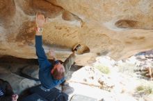 Bouldering in Hueco Tanks on 12/23/2018 with Blue Lizard Climbing and Yoga

Filename: SRM_20181223_1212370.jpg
Aperture: f/5.6
Shutter Speed: 1/250
Body: Canon EOS-1D Mark II
Lens: Canon EF 16-35mm f/2.8 L
