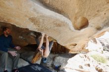 Bouldering in Hueco Tanks on 12/23/2018 with Blue Lizard Climbing and Yoga

Filename: SRM_20181223_1215200.jpg
Aperture: f/5.6
Shutter Speed: 1/250
Body: Canon EOS-1D Mark II
Lens: Canon EF 16-35mm f/2.8 L