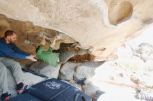 Bouldering in Hueco Tanks on 12/23/2018 with Blue Lizard Climbing and Yoga

Filename: SRM_20181223_1217200.jpg
Aperture: f/5.6
Shutter Speed: 1/125
Body: Canon EOS-1D Mark II
Lens: Canon EF 16-35mm f/2.8 L