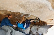 Bouldering in Hueco Tanks on 12/23/2018 with Blue Lizard Climbing and Yoga

Filename: SRM_20181223_1219340.jpg
Aperture: f/5.6
Shutter Speed: 1/160
Body: Canon EOS-1D Mark II
Lens: Canon EF 16-35mm f/2.8 L