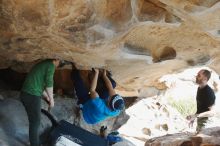 Bouldering in Hueco Tanks on 12/23/2018 with Blue Lizard Climbing and Yoga

Filename: SRM_20181223_1240360.jpg
Aperture: f/4.0
Shutter Speed: 1/250
Body: Canon EOS-1D Mark II
Lens: Canon EF 50mm f/1.8 II