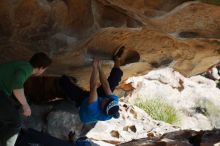 Bouldering in Hueco Tanks on 12/23/2018 with Blue Lizard Climbing and Yoga

Filename: SRM_20181223_1240460.jpg
Aperture: f/4.0
Shutter Speed: 1/640
Body: Canon EOS-1D Mark II
Lens: Canon EF 50mm f/1.8 II
